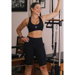 Bermuda Fitness Frelith Recorte com Bolso em Microfibra - PRETO