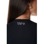 Blusa de Proteção UV Frelith Feminina Dinamic - PRETO