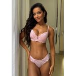 Conjunto Frelith Bojo Manta em Renda - ROSA CLARO