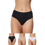 Kit 3 Calcinhas Frelith Básicas em Cotton - DIVERSOS