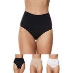 Kit 3 Calcinhas Básicas Frelith de Cós Largo em Cotton - DIVERSOS