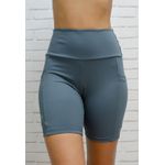 Short Frelith com Bolso Lateral - CINZA ESCURO