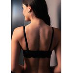 Sutiã Amamentação Frelith em Renda Delicada e Cotton - PRETO