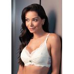 Sutiã Amamentação Frelith em Renda Delicada e Cotton - MARFIM