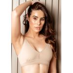 Sutiã Decote V Basico Frelith - CHOCOLATE