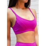Top Fitness Frelith com Recortes - FÚCSIA