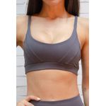 Top Fitness Frelith com Recortes - GRAFITE