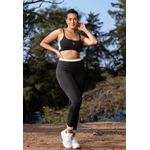 Top Fitness Frelith Faixas Laterais - PRETO