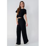 Calça Pantalona Elisa Frelith - PRETO