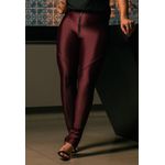 Calça Prada Frelith Zíper com Recorte e Fenda - VINHO