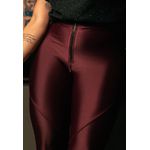 Calça Prada Frelith Zíper com Recorte e Fenda - VINHO