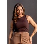 Cropped Frelith - MARROM