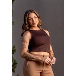 Cropped Frelith - MARROM