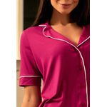 Pijama Verão Alfaiataria Frelith com Botões e Filetes - VIOLETA
