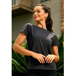 T-Shirt Fitness Frelith Crepe - PRETO