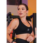 Top Fitness Frelith Básico em Microfibra - PRETO