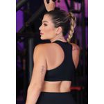 Top Fitness Frelith Básico em Microfibra - PRETO