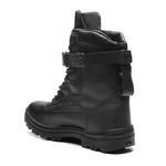 BOTA THUNDER PRETA AMARRAR COURO FLOR COURACA SOLA BORRACHA