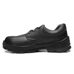 SAPATO PRETO AMARRAR COURO BICO PLASTICO PU BIDENSIDADE