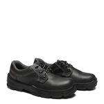 SAPATO PRETO AMARRAR COURO BICO ACO PU BIDENSIDADE
