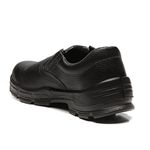 SAPATO PRETO ELASTICO COURO BICO ACO PU BIDENSIDADE