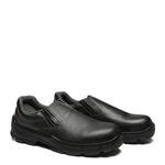 SAPATO PRETO ELASTICO COURO BICO PLASTICO PU BIDENSIDADE