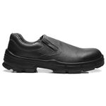 SAPATO PRETO ELASTICO COURO BICO PLASTICO PU BIDENSIDADE