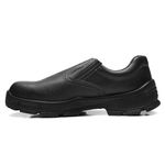 SAPATO PRETO ELASTICO COURO BICO PLASTICO PU BIDENSIDADE