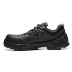 TENIS PRETO AMARRAR COURO FLOR BICO COMPOSITE PU BIDENSIDADE