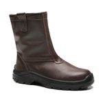 BOTA TUCSON MARROM F.TOTAL COURO BICO PLASTICO PU BIDENSIDADE
