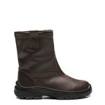 BOTA TUCSON MARROM F.TOTAL COURO BICO PLASTICO PU BIDENSIDADE