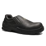 SAPATO PRETO ELASTICO MICROFIBRA BICO COMPOSITE PU BIDENSIDADE (ELET.)