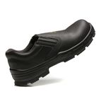 SAPATO PRETO ELASTICO MICROFIBRA BICO COMPOSITE PU BIDENSIDADE (ELET.)