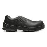 SAPATO PRETO ELASTICO MICROFIBRA BICO COMPOSITE PU BIDENSIDADE (ELET.)