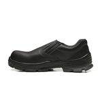 SAPATO PRETO ELASTICO MICROFIBRA BICO COMPOSITE PU BIDENSIDADE (ELET.)