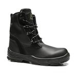 BOTA COLUMBUS PRETA AMARRAR COURO LISO BICO COMPOSITE PU BID (PRP)(B.EST)