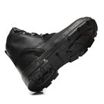 BOTA COLUMBUS PRETA AMARRAR COURO LISO BICO COMPOSITE PU BID (PRP)(B.EST)