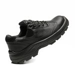 TENIS PRETO AMARRAR COURO FLOR BICO ACO PU BIDENSIDADE