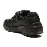 TENIS PRETO AMARRAR COURO FLOR BICO PLASTICO PU BIDENSIDADE