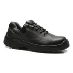 TENIS PRETO AMARRAR COURO FLOR BICO PLASTICO PU BIDENSIDADE