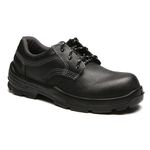 SAPATO PRETO AMARRAR COURO FLOR BICO COMPOSITE PU BIDENSIDADE (PRP)