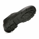 SAPATO PRETO ELASTICO COURO BICO COMPOSITE PU BIDENSIDADE