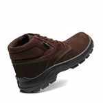 BOTINA MARROM CAFÉ AMARRAR NOBUCK BICO COMPOSITE PU BIDENSIDADE (PRP)