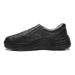 SAPATO PRETO ELASTICO COURO S. BICO PU BIDENSIDADE