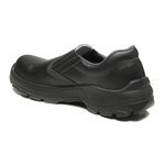 SAPATO PRETO ELASTICO MICROFIBRA BICO COMPOSITE PU BIDENSIDADE