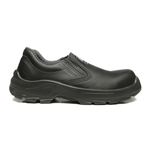 SAPATO PRETO ELASTICO MICROFIBRA BICO COMPOSITE PU BIDENSIDADE