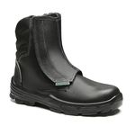 BOTA THOR PRETA AMARRAR COURO LISO BICO COMPOSITE PU BIDENSIDADE (PRP)(B.EST)