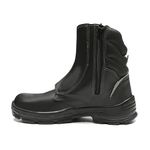 BOTA THOR PRETA AMARRAR COURO LISO BICO COMPOSITE PU BIDENSIDADE (PRP)(B.EST)