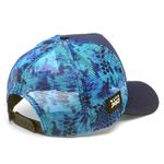 Boné Bad Fish Esporte Pesca Bordado Azul e Preto Militar