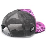 Boné Bad Fish Esporte Pesca Bordado Rosa e Preto